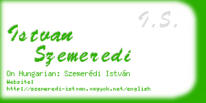 istvan szemeredi business card