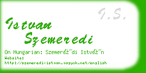 istvan szemeredi business card